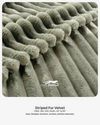 Striped Fur Velvet Fabric 180-300 GSM | 44” & 58” Width | Designer Furniture, Curtains & Outerwear  in Surat